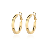 Women's Simple C Hoop Earrings - Shah S. Sahota